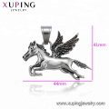 34507 colgante de la forma del ala del caballo de la joyería del acero inoxidable del color del arma del negro de la moda de xuping